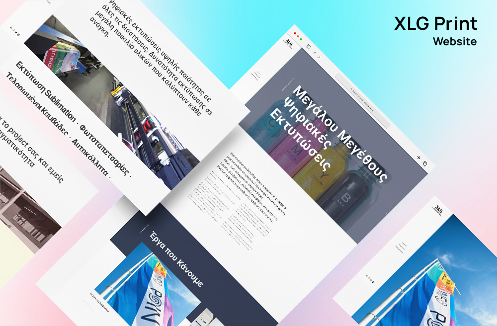 XLG Print webpage preview